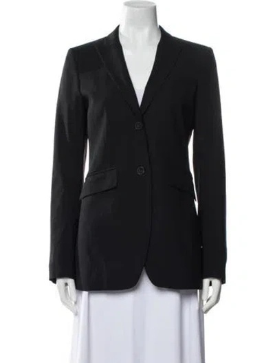 Pre-owned Theory Wool Blazer In Black