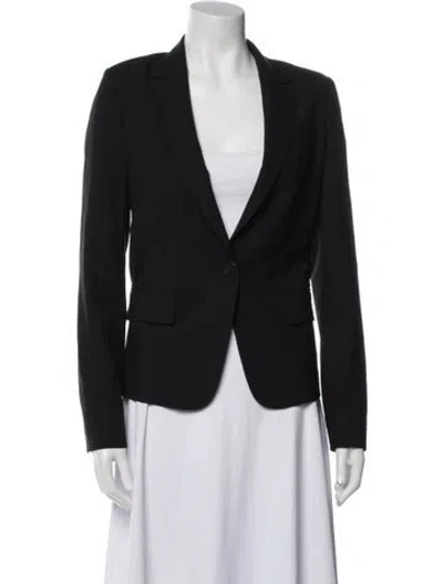 Pre-owned Theory Wool Blazer In Black