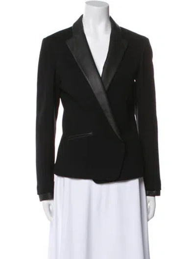 Pre-owned Theory Wool Blazer In Black