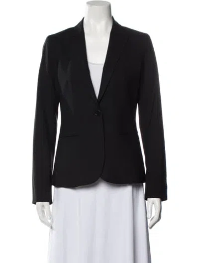 Pre-owned Theory Wool Blazer In Black