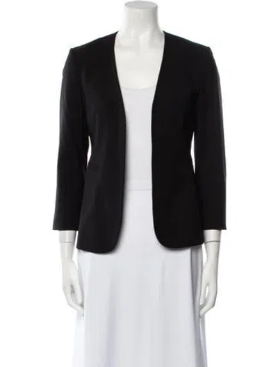 Pre-owned Theory Wool Blazer In Black