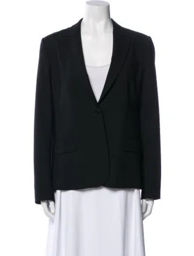 Pre-owned Theory Wool Blazer In Black