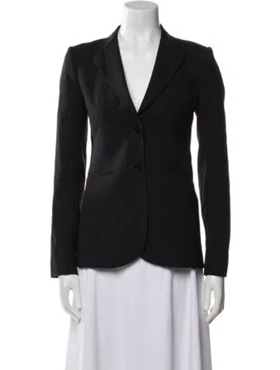 Pre-owned Theory Wool Blazer In Black