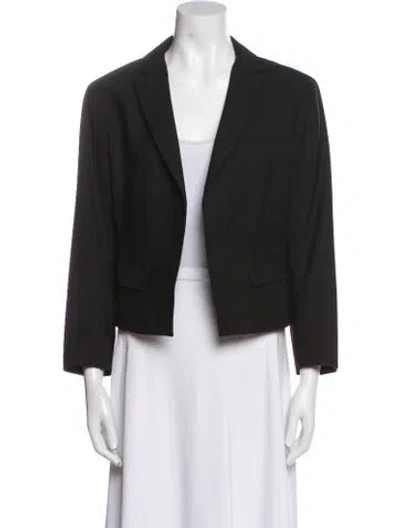 Pre-owned Theory Wool Blazer In Black