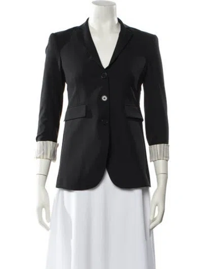 Pre-owned Theory Wool Blazer In Black