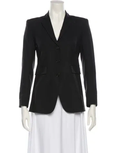 Pre-owned Theory Wool Blazer In Black