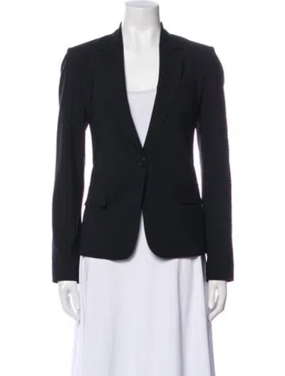 Pre-owned Theory Wool Blazer In Black