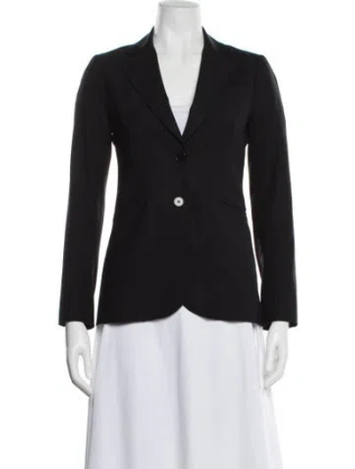 Pre-owned Theory Wool Blazer In Black