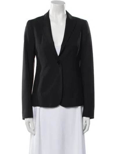 Pre-owned Theory Wool Blazer In Black