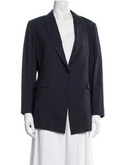 Pre-owned Theory Wool Blazer In Black