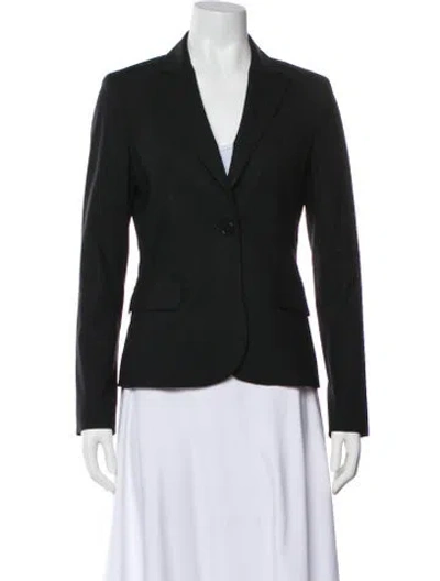 Pre-owned Theory Wool Blazer In Black