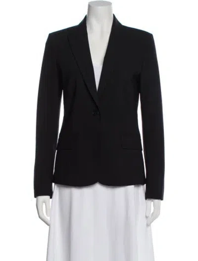 Pre-owned Theory Wool Blazer In Black