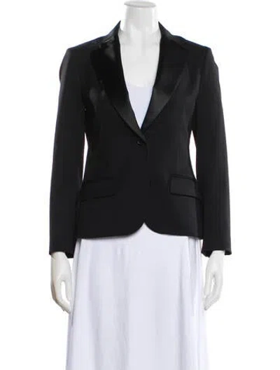 Pre-owned Theory Wool Blazer In Black