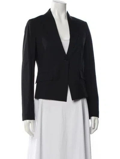 Pre-owned Theory Wool Blazer In Black