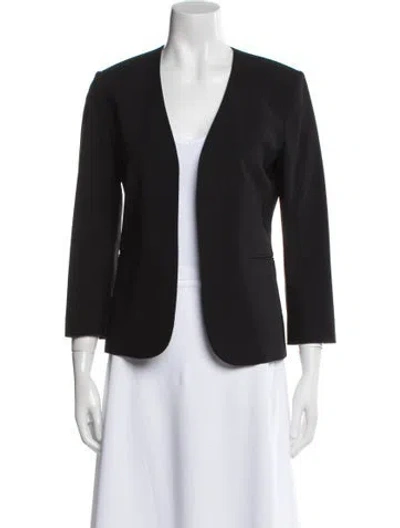 Pre-owned Theory Wool Blazer In Black