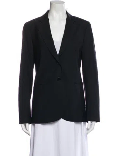 Pre-owned Theory Wool Blazer In Black
