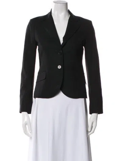 Pre-owned Theory Wool Blazer In Black