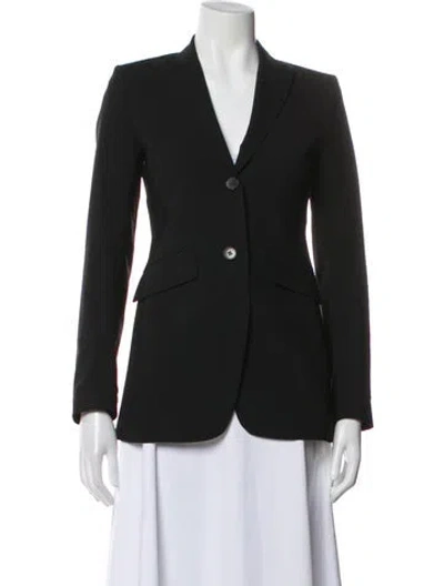 Pre-owned Theory Wool Blazer In Black
