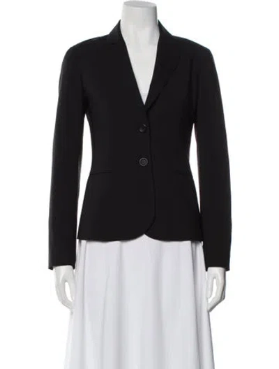 Pre-owned Theory Wool Blazer In Black