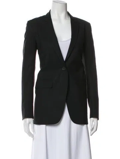 Pre-owned Theory Wool Blazer In Black