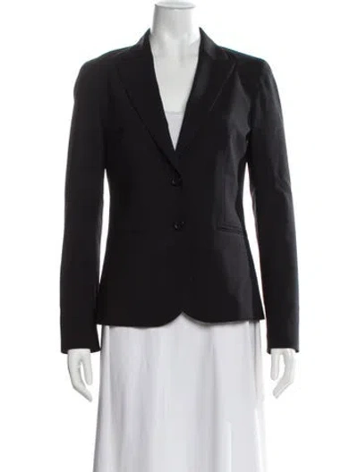 Pre-owned Theory Wool Blazer In Black