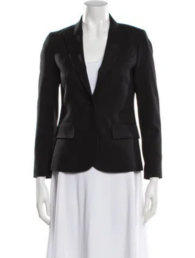 Pre-owned Theory Wool Blazer In Black