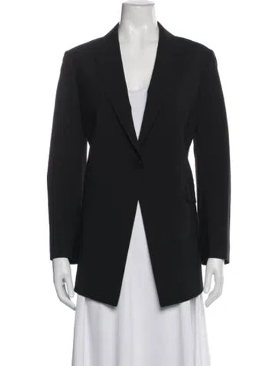 Pre-owned Theory Wool Blazer In Black