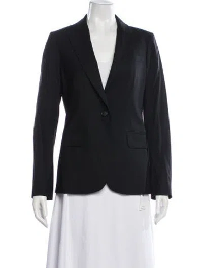 Pre-owned Theory Wool Blazer In Black