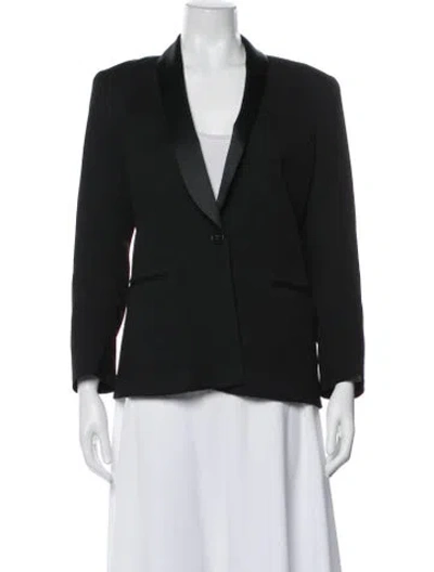 Pre-owned Theory Wool Blazer In Black