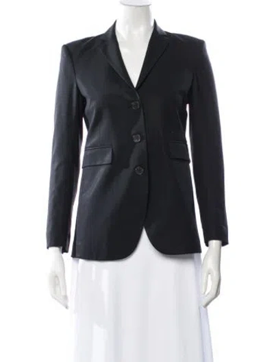 Pre-owned Theory Wool Blazer In Black