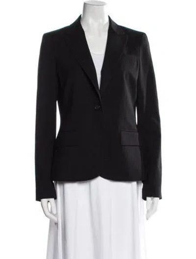 Pre-owned Theory Wool Blazer In Black