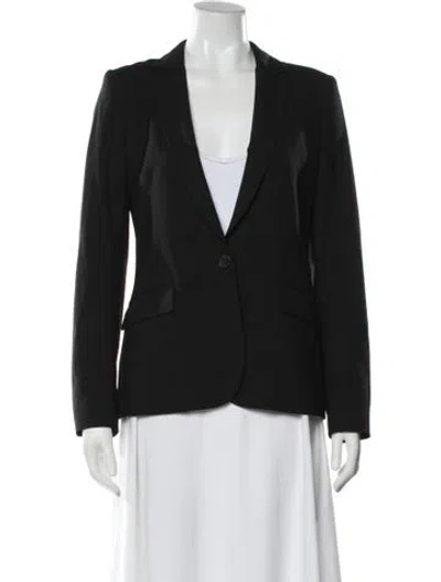 Pre-owned Theory Wool Blazer In Black