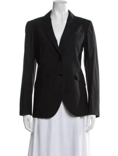 Pre-owned Theory Wool Blazer In Black