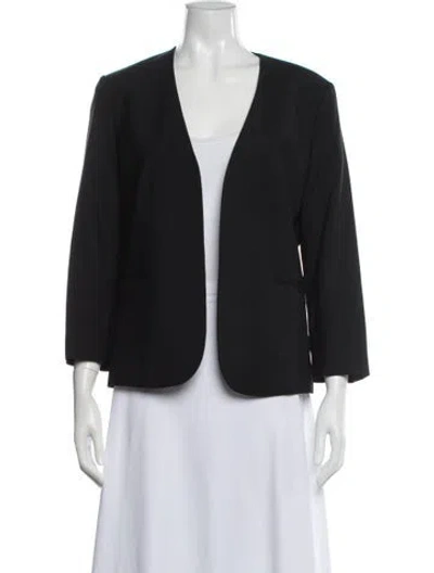Pre-owned Theory Wool Blazer In Black