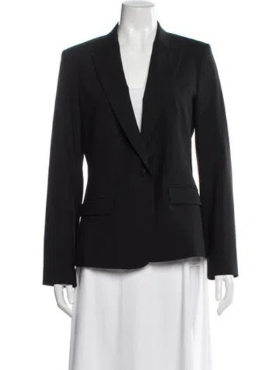 Pre-owned Theory Wool Blazer In Black