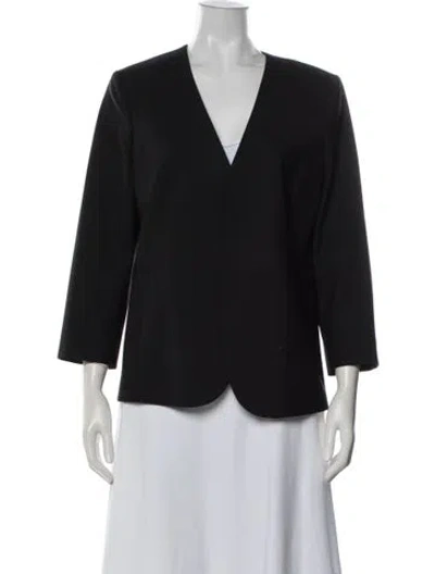 Pre-owned Theory Wool Blazer In Black