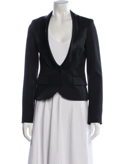 Pre-owned Theory Wool Blazer In Black