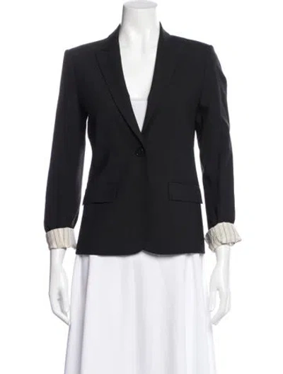 Pre-owned Theory Wool Blazer In Black