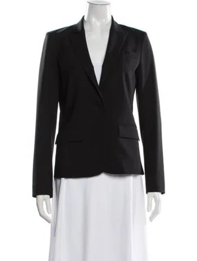 Pre-owned Theory Wool Blazer In Black