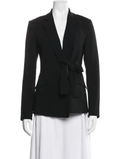 Pre-owned Theory Wool Blazer In Black