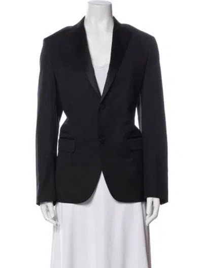Pre-owned Theory Wool Blazer In Black