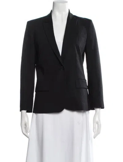 Pre-owned Theory Wool Blazer In Black