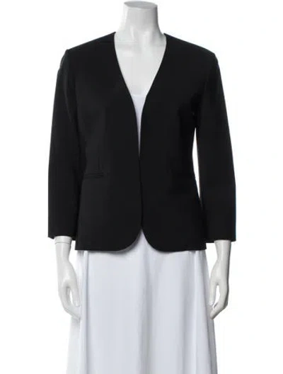 Pre-owned Theory Wool Blazer In Black
