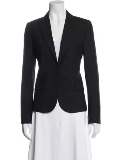 Pre-owned Theory Wool Blazer In Black
