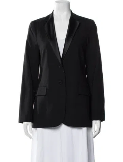 Pre-owned Theory Wool Blazer In Black