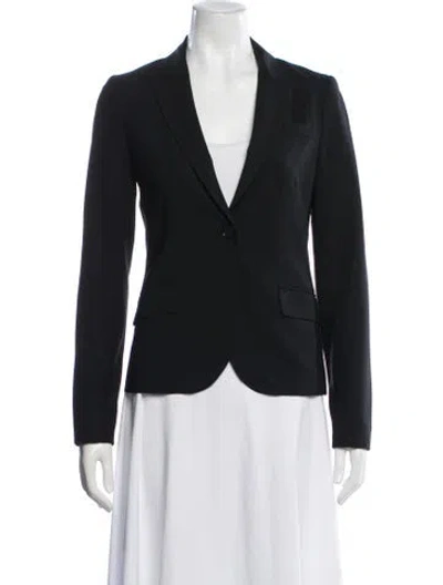 Pre-owned Theory Wool Blazer In Black