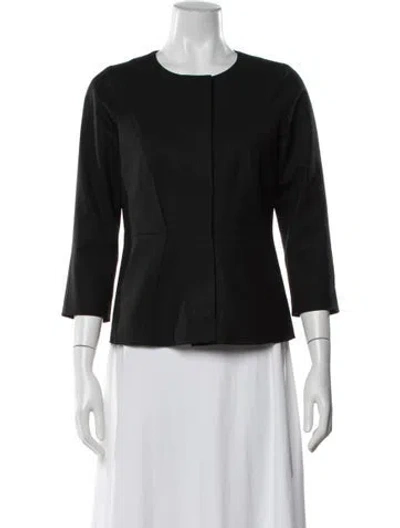 Pre-owned Theory Wool Blazer In Black