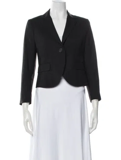 Pre-owned Theory Wool Blazer In Black