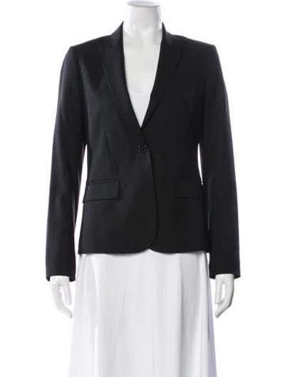 Pre-owned Theory Wool Blazer In Black