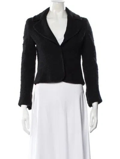 Pre-owned Theory Wool Blazer In Black